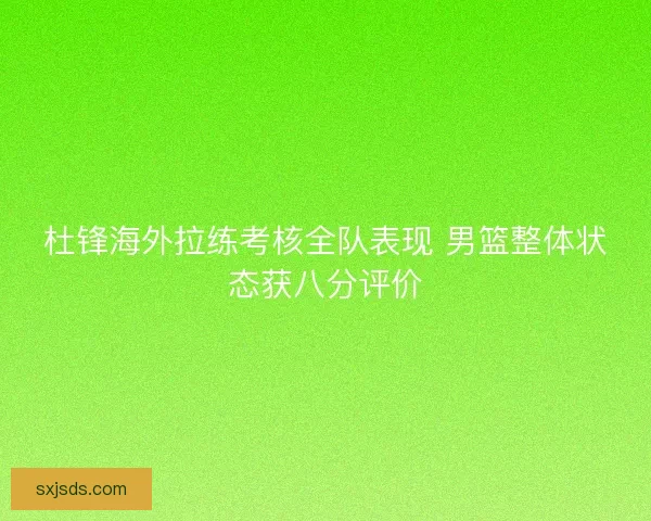 杜锋海外拉练考核全队表现 男篮整体状态获八分评价