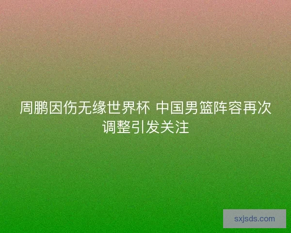 周鹏因伤无缘世界杯 中国男篮阵容再次调整引发关注